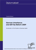 Cover: German Inheritance and Gift Tax Reform 2009 - diplom.de