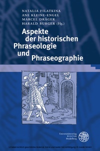 Abbildung von: Aspekte der historischen Phraseologie und Phraseographie - Universitätsverlag Winter