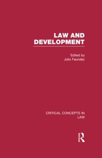 Enlarge image Cover: Law and Development - Routledge