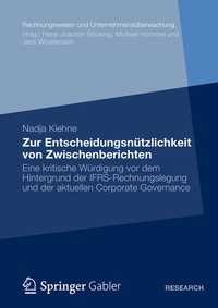 Abbildung von: Zur Entscheidungsnützlichkeit von Zwischenberichten - Springer Gabler