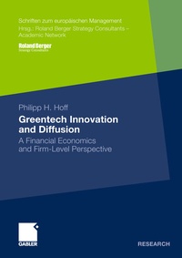 Abbildung von: Greentech Innovation and Diffusion - Springer Gabler