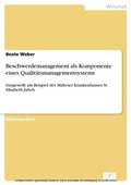 Cover: Beschwerdemanagement als Komponente eines Qualit&auml;tsmanagementsystems - diplom.de