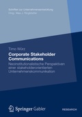 Cover: Corporate Stakeholder Communications - Springer Gabler
