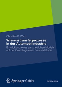Abbildung von: Wissenstransferprozesse in der Automobilindustrie - Springer Gabler