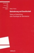 Cover: Behinderung und Gesellschaft - Universit&auml;tsverlag Winter