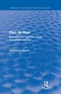 Cover: Paul de Man (Routledge Revivals) - Routledge