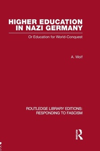 Enlarge image Cover: Higher Education in Nazi Germany (RLE Responding to Fascism - Routledge