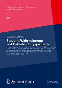 Abbildung von: Steuern, Wahrnehmung und Entscheidungsprozesse - Springer Gabler