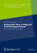 Cover: Stakeholder Value in Regionalentwicklungsprozessen - Springer Gabler