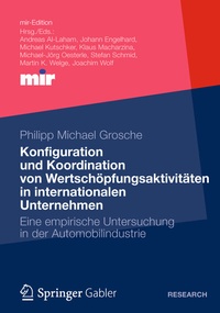 Abbildung von: Konfiguration und Koordination von Wertschöpfungsaktivitäten in internationalen Unternehmen - Springer Gabler