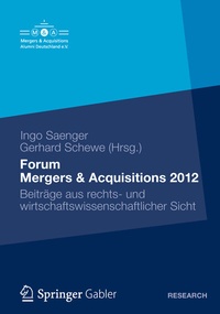 Abbildung von: Forum Mergers & Acquisitions 2012 - Springer Gabler