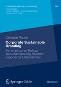 Cover: Corporate Sustainable Branding - Springer Gabler
