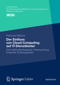 Cover: Der Einfluss von Cloud Computing auf IT-Dienstleister - Springer Gabler