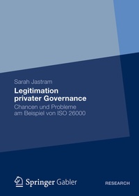 Abbildung von: Legitimation privater Governance - Springer Gabler