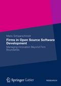 Cover: Firms in Open Source Software Development - Springer Gabler