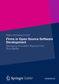 Cover: Firms in Open Source Software Development - Springer Gabler