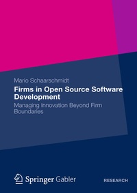 Enlarge image Cover: Firms in Open Source Software Development - Springer Gabler