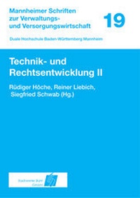 Abbildung von: Technik- und Rechtsentwicklung II - Centaurus Verlag & Media