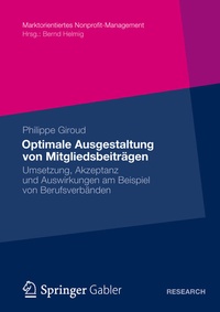 Abbildung von: Optimale Ausgestaltung von Mitgliedsbeiträgen - Springer Gabler