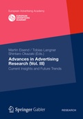 Cover: Advances in Advertising Research (Vol. III) - Springer Gabler