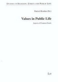 Enlarge image Cover: Values in Public Life - LIT