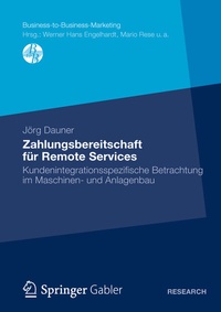 Abbildung von: Zahlungsbereitschaft für Remote Services - Springer Gabler
