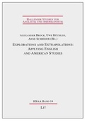 Cover: Explorations and Extrapolations: Applying English and American Studies - LIT
