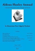 Cover: Aldous Huxley Annual - LIT