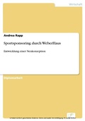 Cover: Sportsponsoring durch WeberHaus - diplom.de