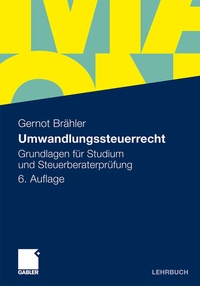 Abbildung von: Umwandlungssteuerrecht - Springer Gabler