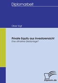 Cover: Private Equity aus Investorensicht - Diplomica Verlag