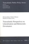 Cover: Transatlantic Perspectives on Liberazilation and Democratic Governance - LIT