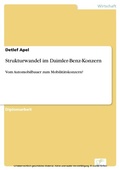 Cover: Strukturwandel im Daimler-Benz-Konzern - diplom.de
