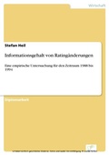 Cover: Informationsgehalt von Rating&auml;nderungen - diplom.de