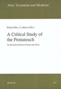 Cover: A Critical Study of the Pentateuch - LIT