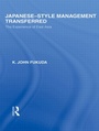 Cover: Japanese-Style Management Transferred - Routledge