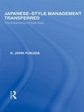 Cover: Japanese-Style Management Transferred - Routledge