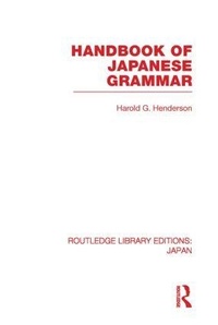 Abbildung von: Handbook of Japanese Grammar - Routledge