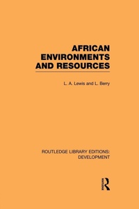 Enlarge image Cover: African Environments and Resources - Routledge
