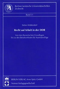 Enlarge image Cover: Recht auf Arbeit in der DDR - Berliner Wissenschafts-Verlag