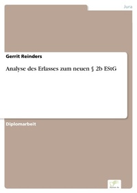 Abbildung von: Analyse des Erlasses zum neuen § 2b EStG - diplom.de