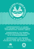 Cover: Harmonisierung und Freiheit der Wirtschaftspolitik Estlands im EU-Integrationsprozess - Berliner Wissenschafts-Verlag
