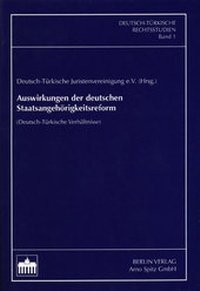 Abbildung von: Auswirkungen der deutschen Staatsangehörigkeitsreform - Berliner Wissenschafts-Verlag