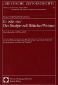 Cover: Er oder sie? Der Strafproze&szlig; B&ouml;ttcher/Weimar - Berliner Wissenschafts-Verlag