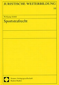 Abbildung von: Sportstrafrecht - Berliner Wissenschafts-Verlag