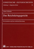 Cover: Das Reichskriegsgericht - Berliner Wissenschafts-Verlag