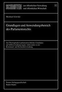 Abbildung von: Grundlagen und Anwendungsbereich des Parlamentsrechts - Berliner Wissenschafts-Verlag