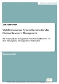 Cover: Viabilit&auml;t neuerer Systemtheorien f&uuml;r das Human Resource Management - diplom.de