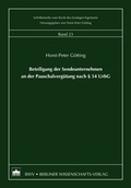Cover: Beteiligung der Sendeunternehmen an der Pauschalverg&uuml;tung nach &sect; 54 UrhG - Berliner Wissenschafts-Verlag