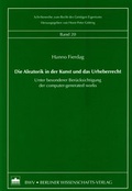Cover: Die Aleatorik in der Kunst und das Urheberrecht - Berliner Wissenschafts-Verlag